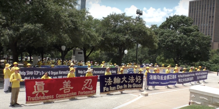 Rally Outside Texas Capitol Exposes China’s Human Rights Violations